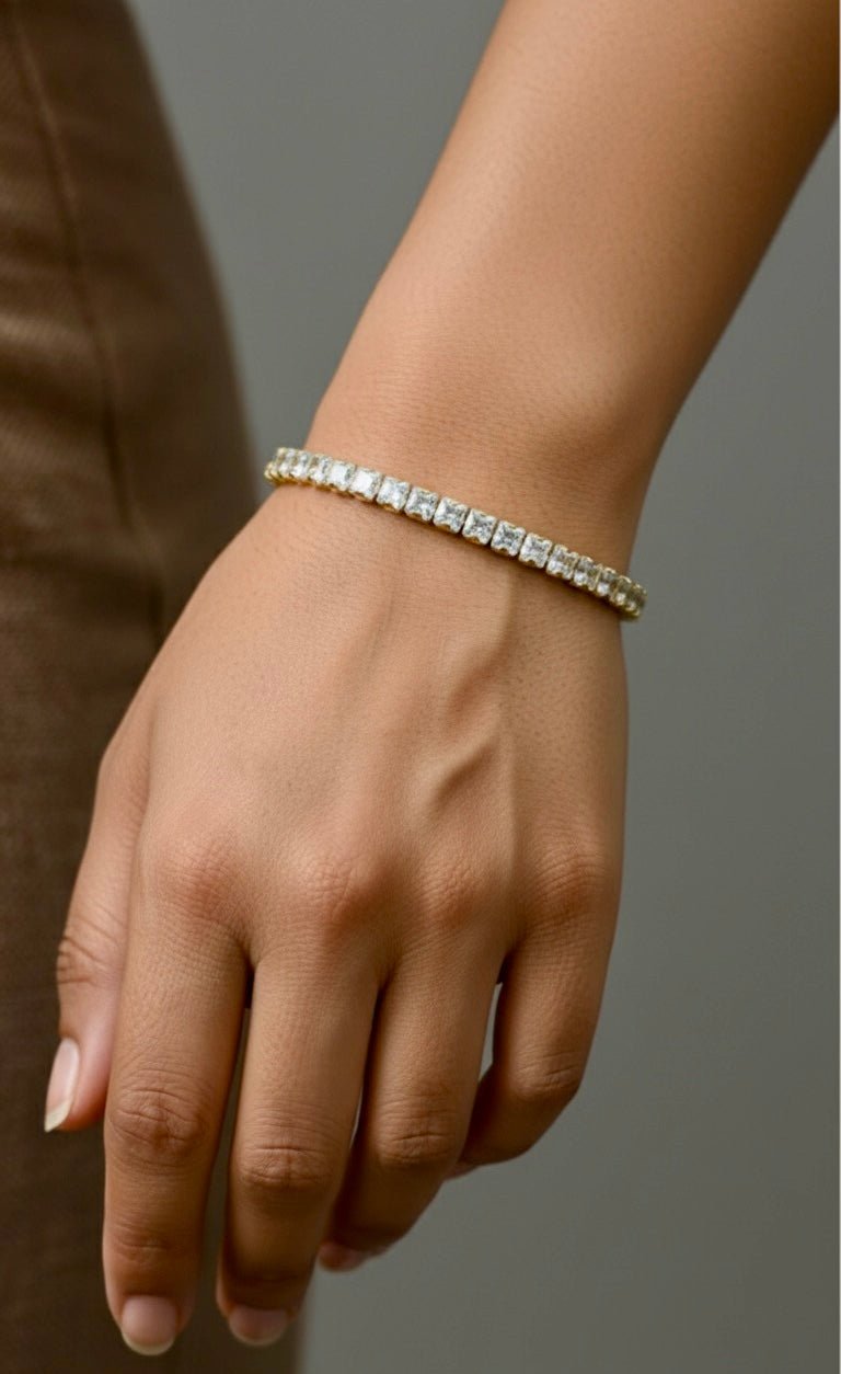 Crystal Baguette Bracelet for Women | Elegant Fashion JewelleryASTARRA