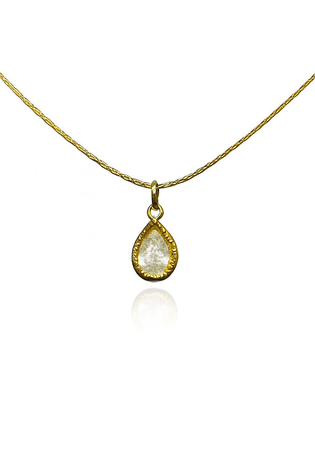 Gold-Plated Teardrop Pendant Necklace for Women | Astarra