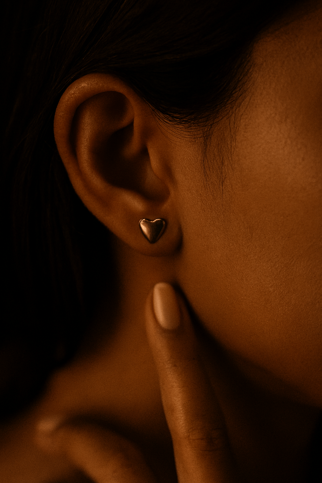 3-in-1 Heart Stud Earrings Set – Glitter, White Enamel & Silver Finish - ASTARRA