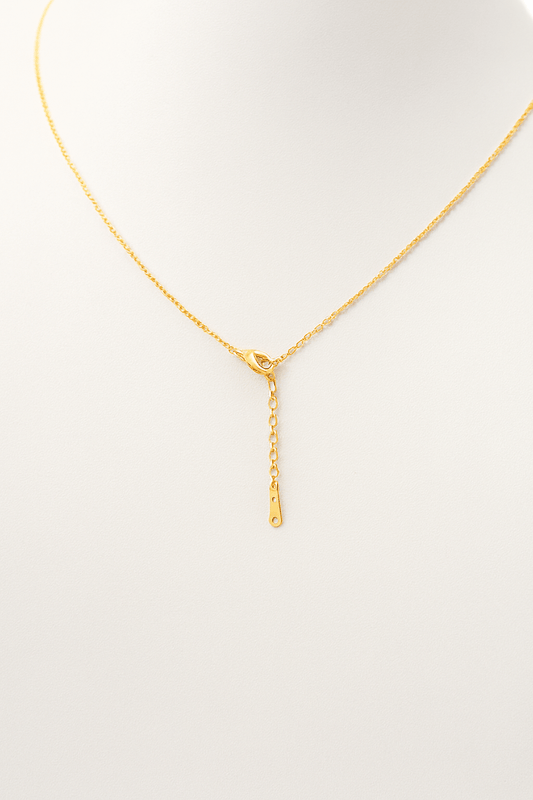 Gold-Plated Bead Chain Necklace