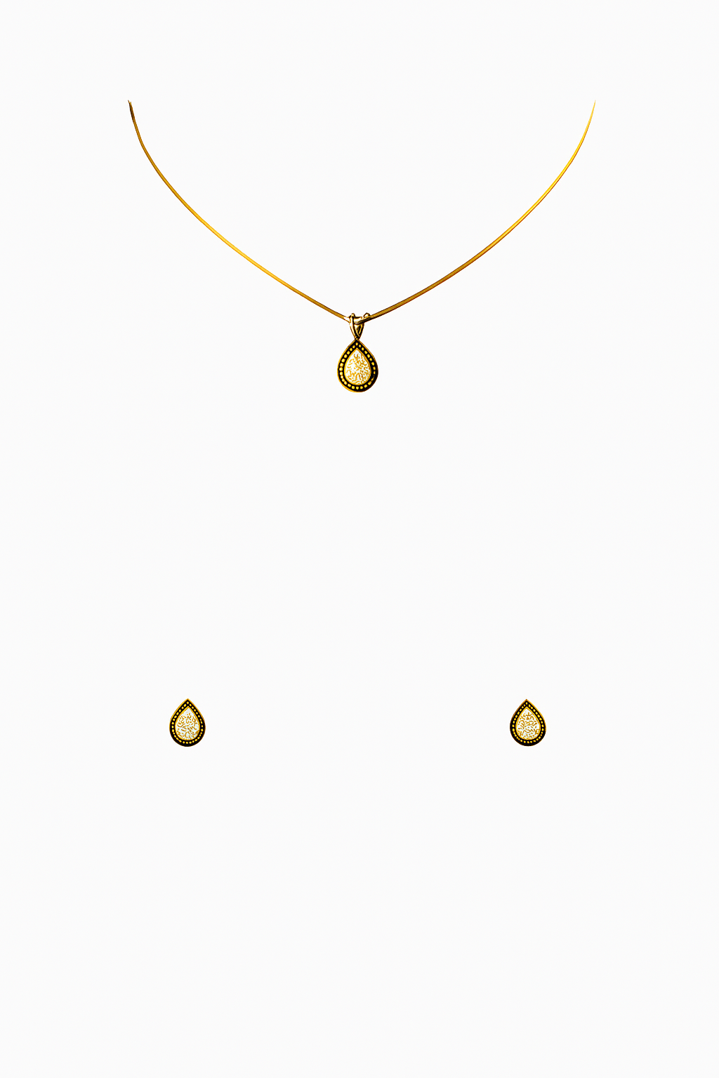 Gold-Plated Teardrop Pendant Necklace for Women | Astarra