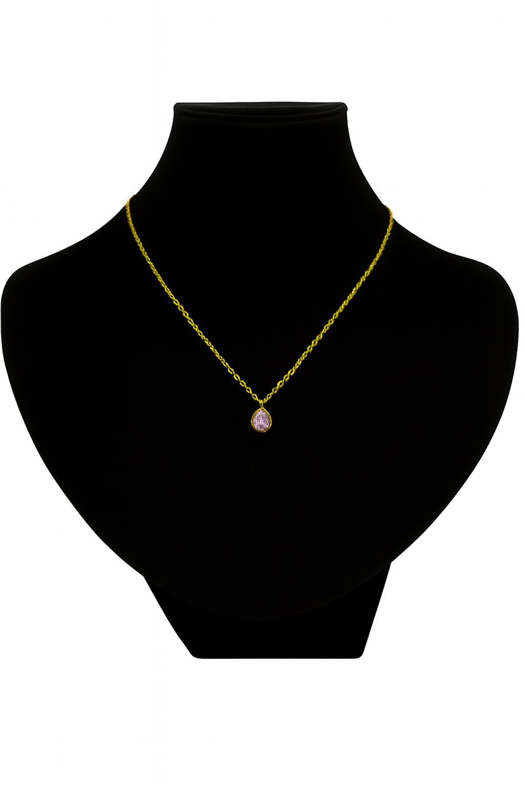 Pink Teardrop Pendant & Earrings Set | Elegant Jewellery Gift