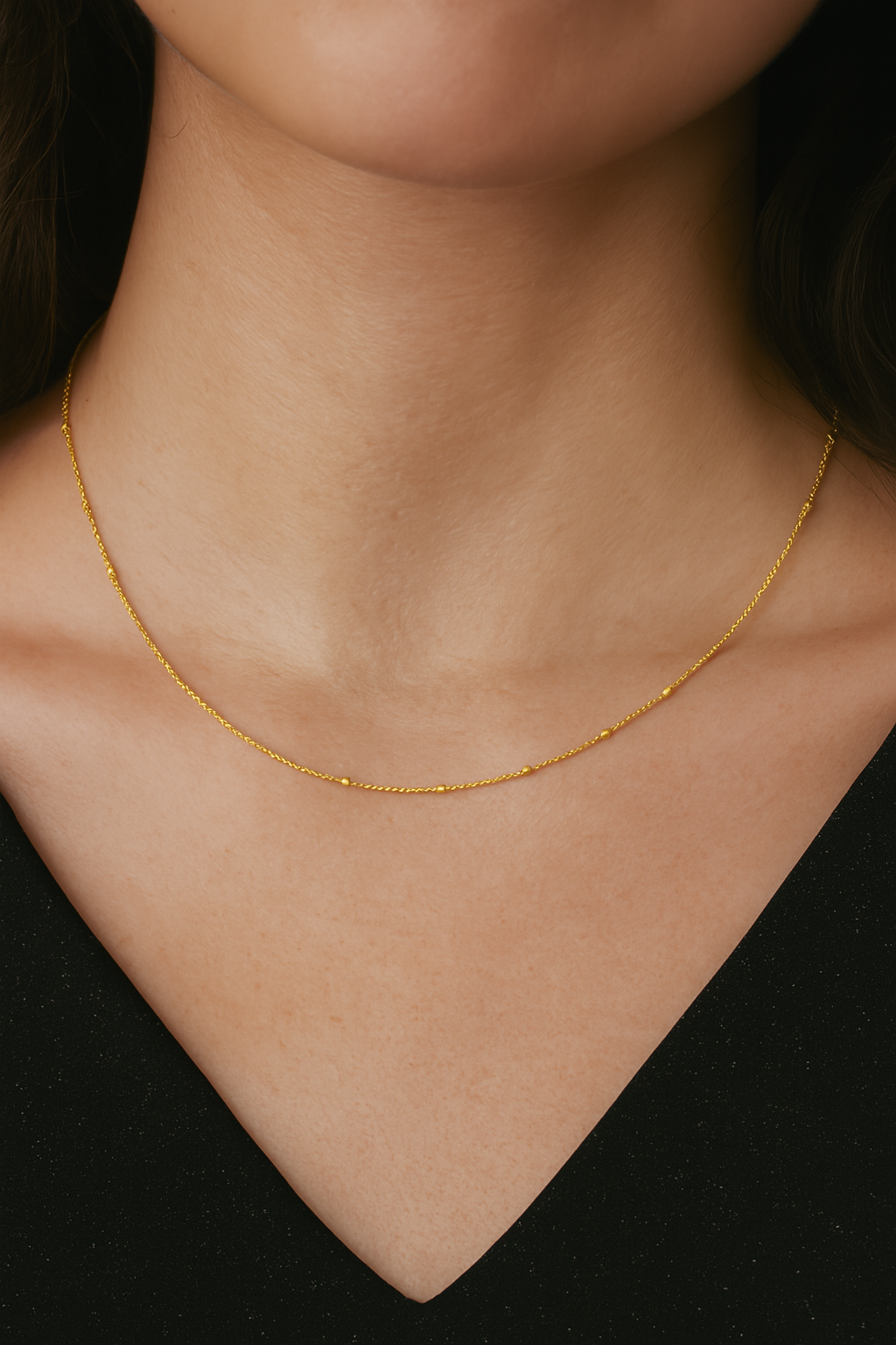 Minimal Gold-Plated Chain Necklace for Women | Astarra India